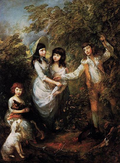 Thomas Gainsborough The Marsham Children oil painting image